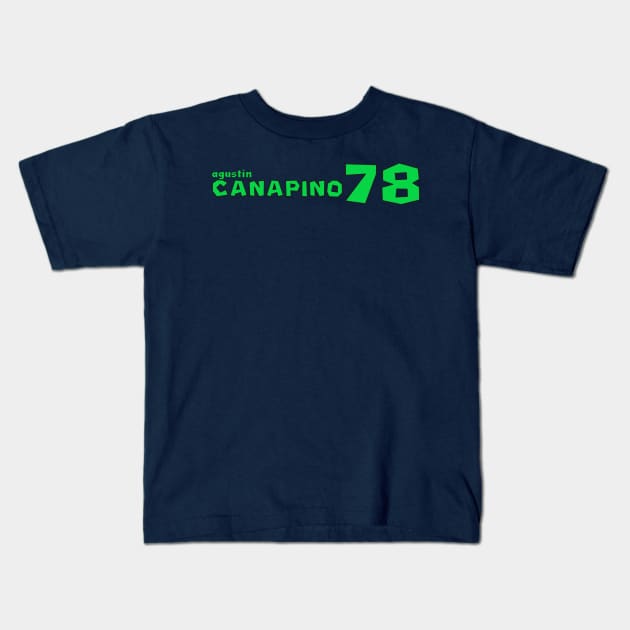 Agustin Canapino '23 Kids T-Shirt by SteamboatJoe